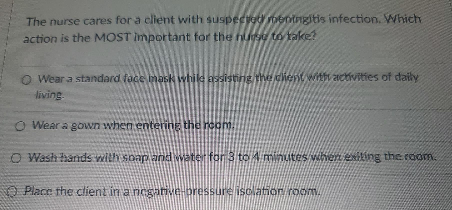 The Nurse Is Caring For Client In The Emergency Department Of An Acute Care Facility Four Clients Have Been Admitted In 2