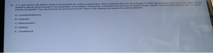 A 17 Year Old Boy With Asthma Comes To The Physicial For A Follow Up Examination When Question About His Used Of Inhale 1