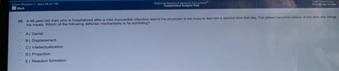 68 A 46 Year Old Man Who Is Hospitalized After A Mild Myocardial Infraction Learns His Physician Is Too Busy To See Him 1