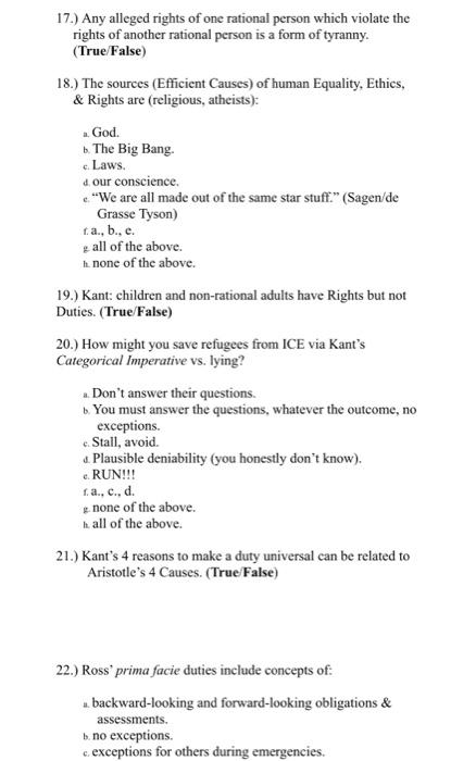 17 Any Alleged Rights Of One Rational Person Which Violate The Rights Of Another Rational Person Is A Form Of Tyranny 1