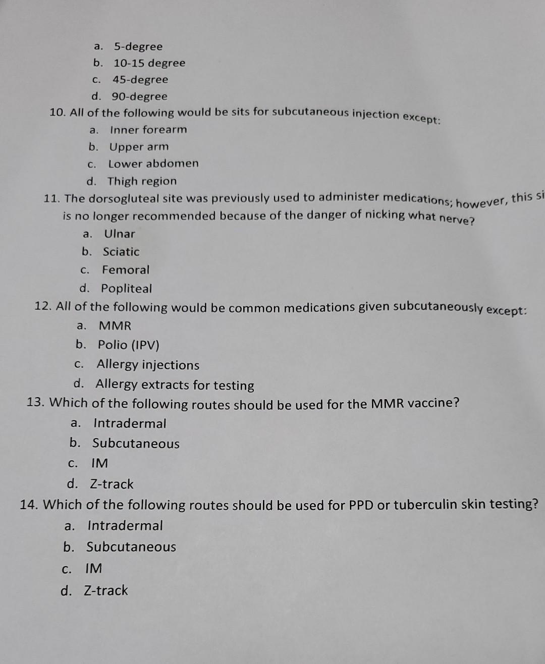 Week 7 Assignment 1 C E Define The Following Terms A Ampule B Aqueous Bolus D Cannula Diluent F Gauge G Occlusi 3