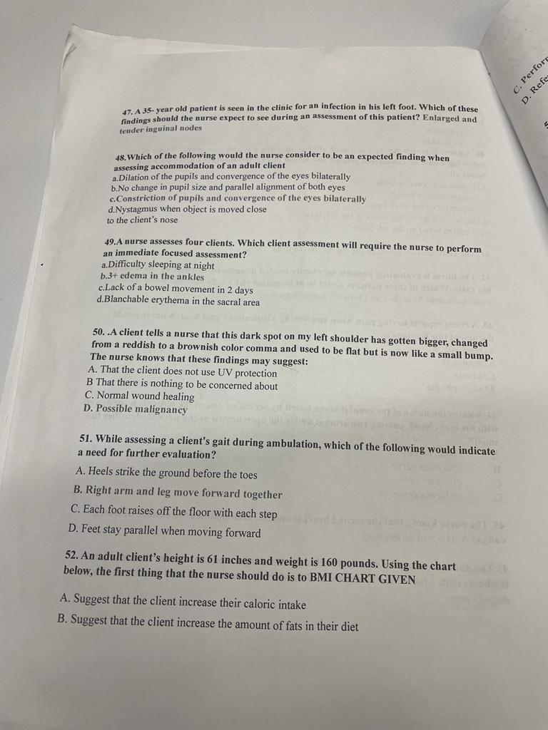 Please Answer The Following Questions 1