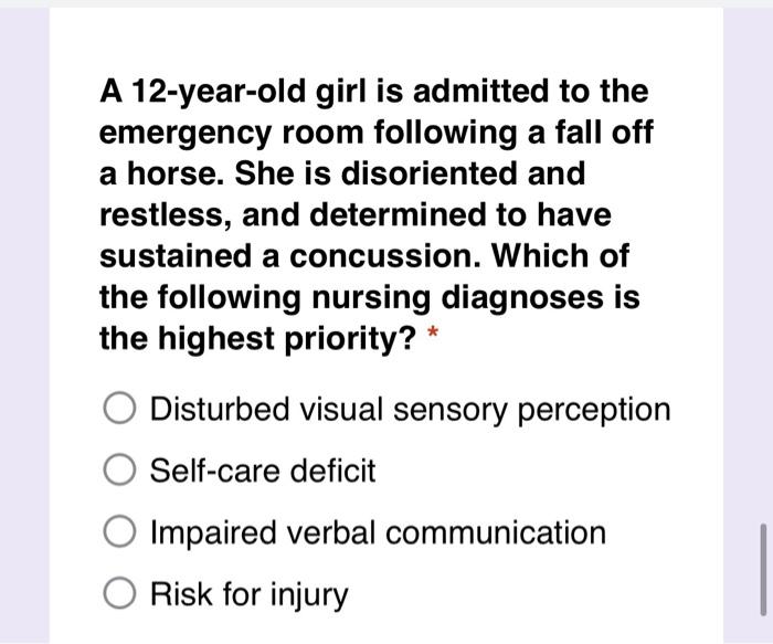 The Nurse Is Caring For A 15 Year Old Patient With Paraplegia At The T4 Level Due To A History Of Skateboarding Accident 2