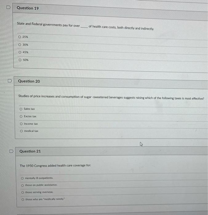 D Question 16 One Instance Where Adverse Selection Is A Key Concern Is With The Increasing Popularity Of Which Type Of H 2