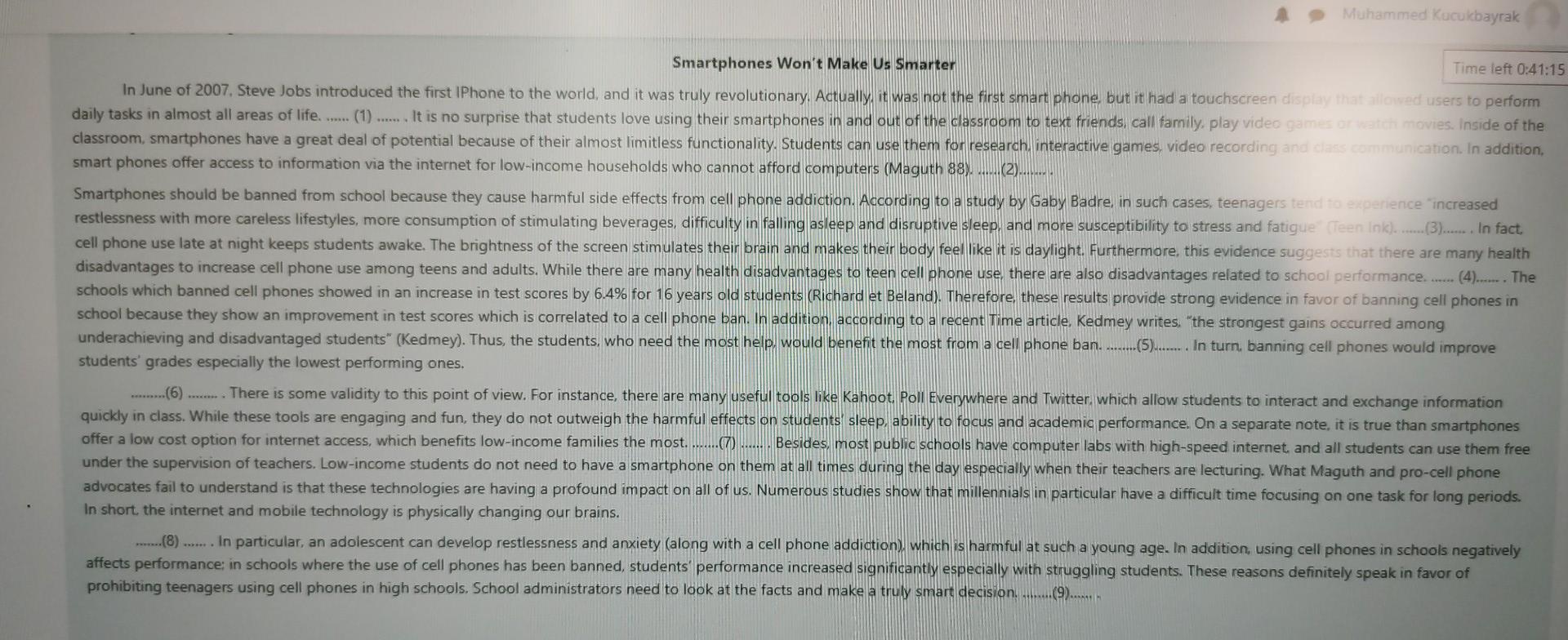 Muhammed Kucukbayrak Smartphones Won T Make Us Smarter Time Left 0 41 15 In June Of 2007 Steve Jobs Introduced The Firs 1