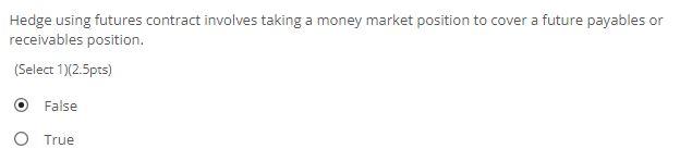 Hedge Using Futures Contract Involves Taking A Money Market Position To Cover A Future Payables Or Receivables Position 1
