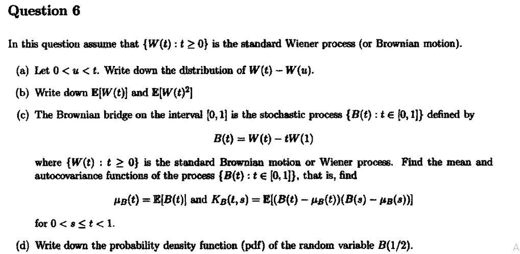 Stochastic Modeling 1