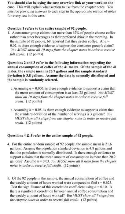 You Should Also Be Using The Case Overview Link As Your Work On The Case This Will Explain What Section To Use From The 1