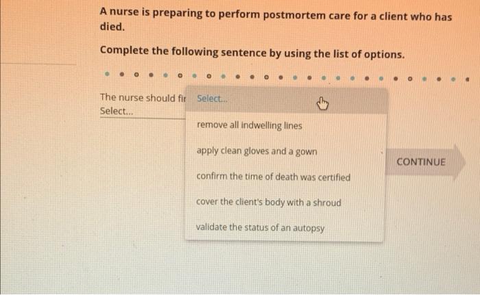 A Nurse Is Caring For A Client Who Is In The Process Of Dying Vital Signs Nurses Notes Diagnostic Results Vital Signs 4