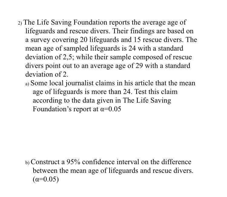 2 The Life Saving Foundation Reports The Average Age Of Lifeguards And Rescue Divers Their Findings Are Based On A Sur 1