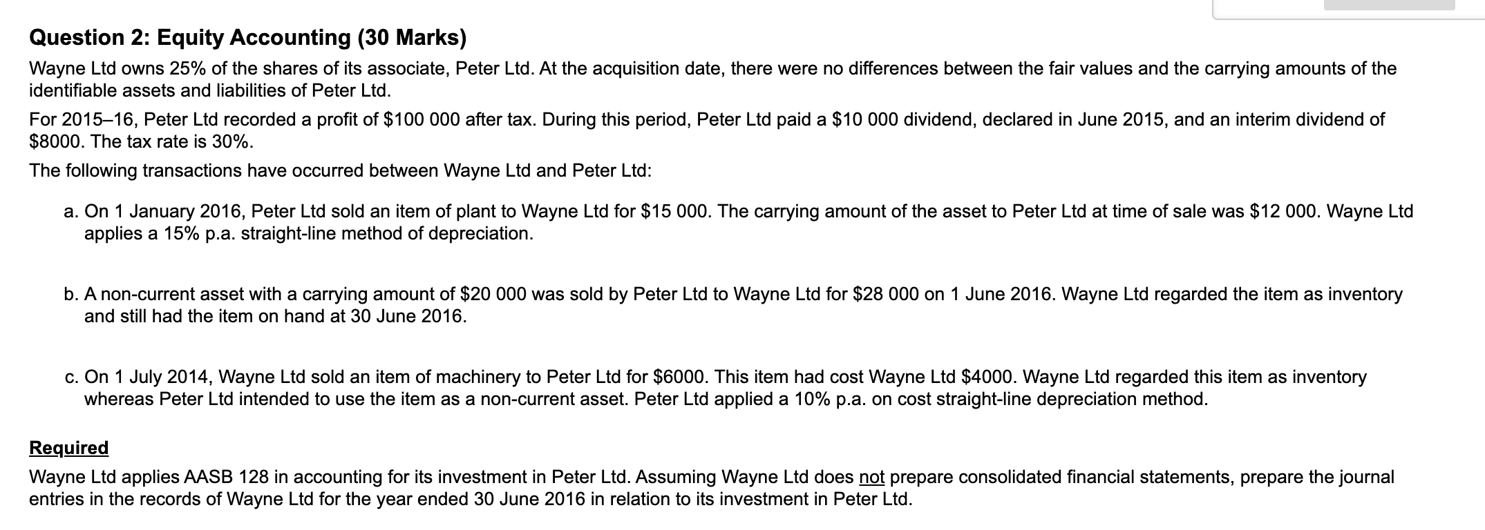 question-2-equity-accounting-30-marks-wayne-ltd-owns-25-of-the