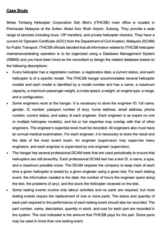 Case Study Ikhlas Terbang Helicopter Corporation Sdn Bhd S Ithcsb Main Office Is Located In Peninsular Malaysia At The 1