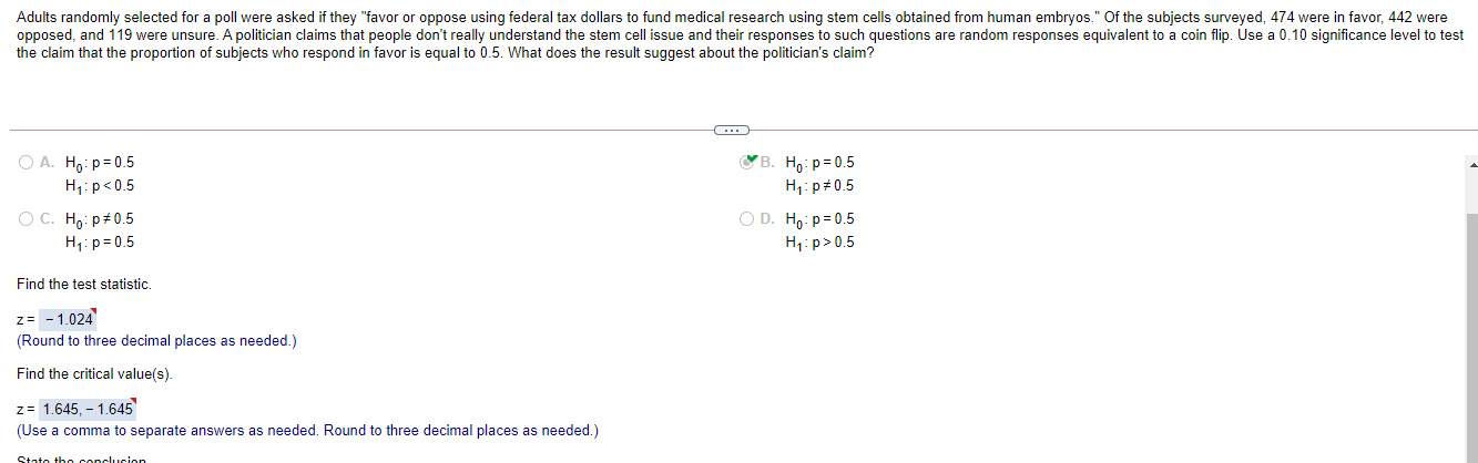 Need Help Understanding How They Got The Test Statistic And Critical Values 1