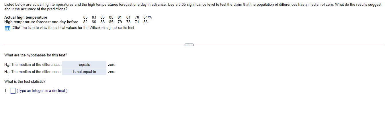Need Help With The Test Statistic And The Critical Value 1