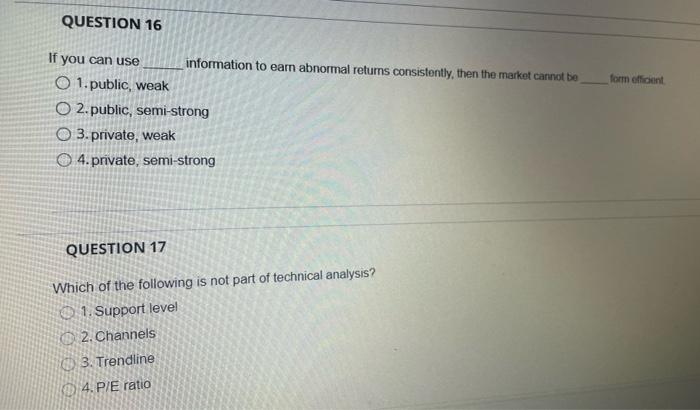 Question 6 1 Which Option Price S Will Increase When The Interest Rate Increases O 1 Put Only O 2 Call Only O 3 An 4