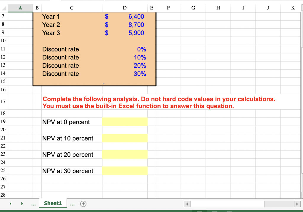 3 Please Answer With Excel Formulas 2