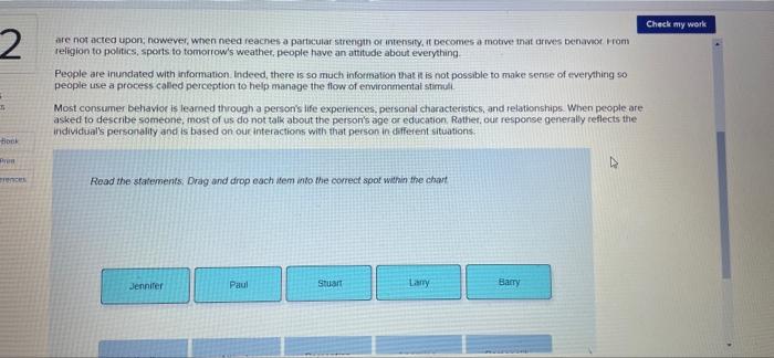 2 Check My Work Are Not Acted Upon Nowever When Need Reaches A Particular Strength Or Intensity It Becomes A Motive T 1