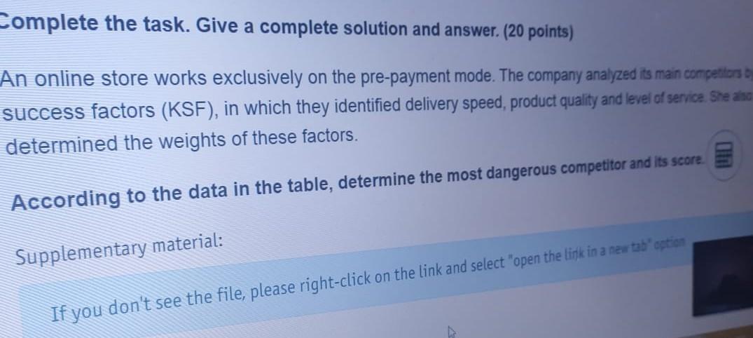 Complete The Task Give A Complete Solution And Answer 20 Points An Online Store Works Exclusively On The Pre Payment 1