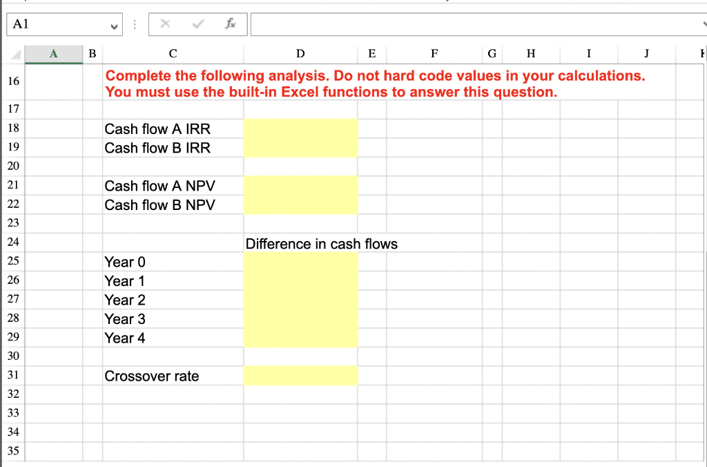 4 Please Answer In Excel Formulas 2