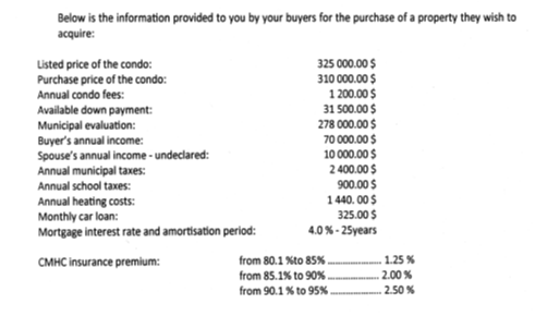 Question 4 25 Points Show Your Calculation Calculate The Gds And Tds 20 Points Calculate The Land Transfer Tax Owe 1