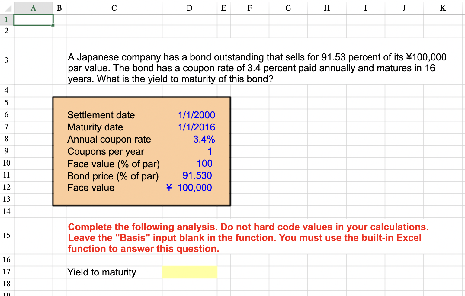 7 Please Answer With Excel Formula 1