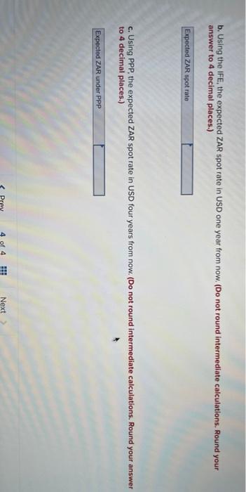4 Omni Advisors An International Pension Fund Manager Uses The Concepts Of Purchasing Power Parity Ppp And The Inte 2