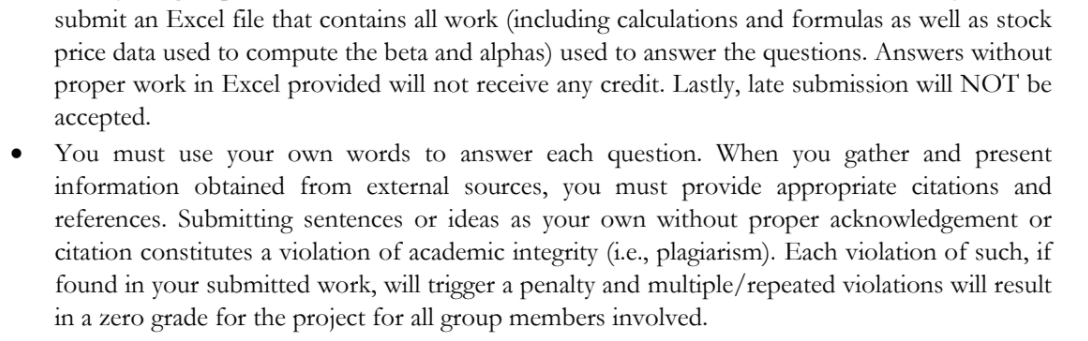 Can Someone Help Me With My Finance Project Thank You So Much I Will Give You Up Vote If You Answer All The Question 8