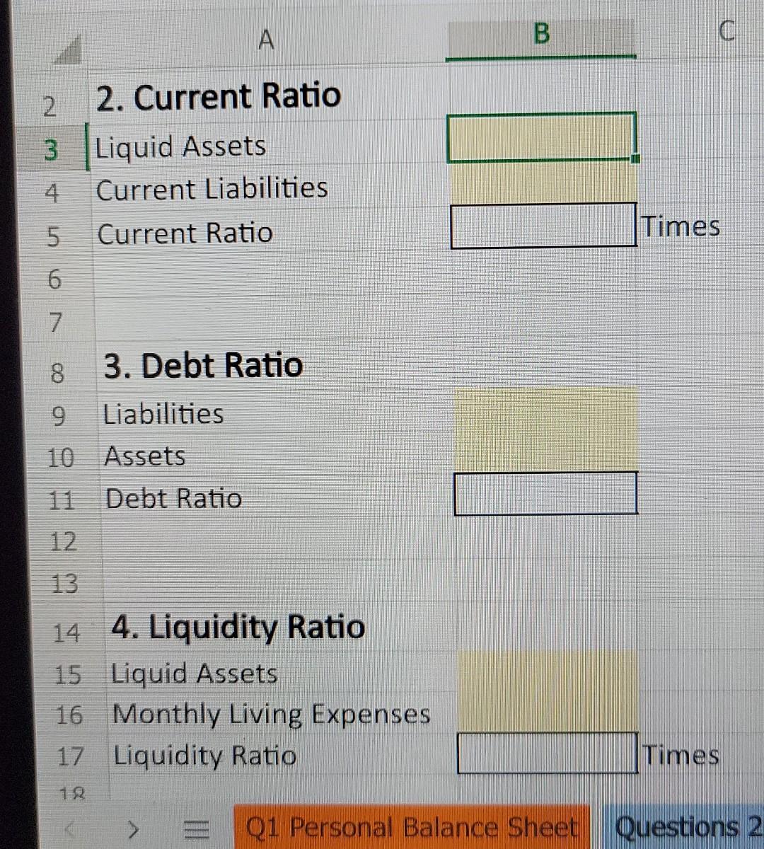 Question 2 The Current Ratio Is A Measure Of Short Term Debt Burden A Current Ratio Of 2 Indicates That For Every 2 O 5