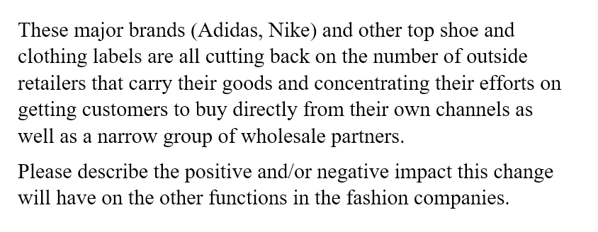 These Major Brands Adidas Nike And Other Top Shoe And Clothing Labels Are All Cutting Back On The Number Of Outside R 1