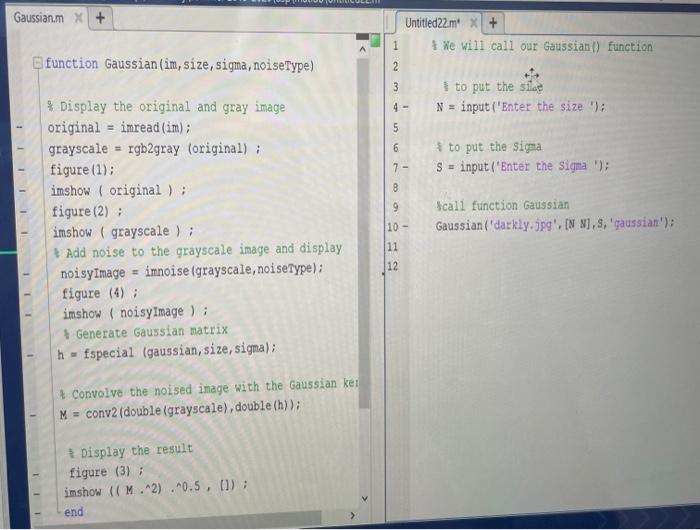 Gaussian Mx Untitled22m X We Will Call Our Gaussian Function 1 El Function Gaussian Im Size Sigma Noisetype 2 1