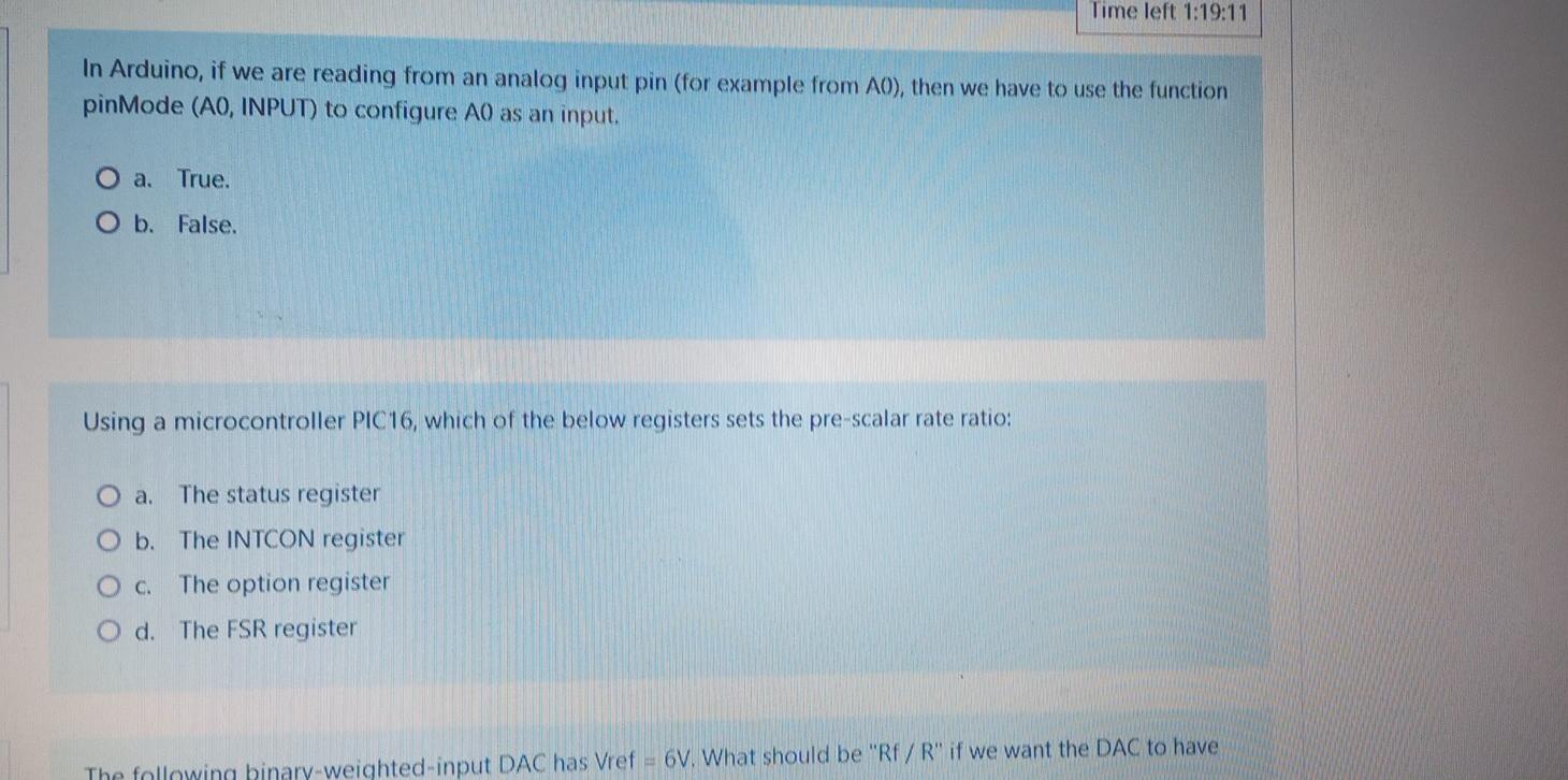 Time Left 1 19 11 In Arduino If We Are Reading From An Analog Input Pin For Example From A0 Then We Have To Use The 1