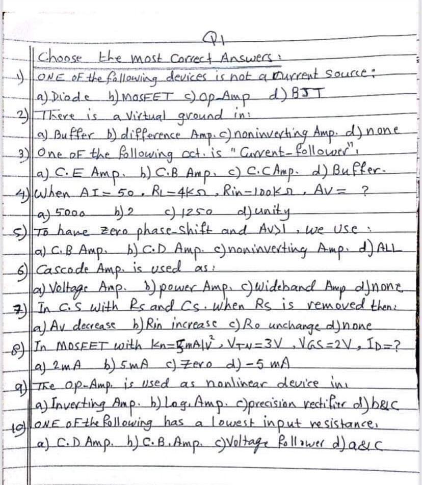 Electronics Amplifiers Concept 1
