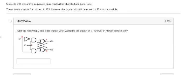 Students With Extra Time Provisions An Recard Will Be Allocated Additional Time The Maximum Marks For This Test Is 125 1