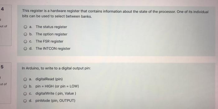 4 This Register Is A Hardware Register That Contains Information About The State Of The Processor One Of Its Individual 1