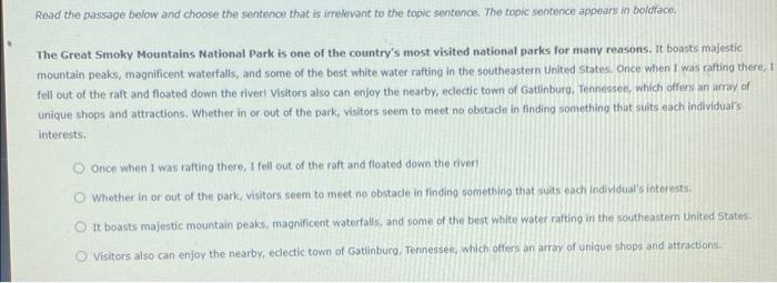 1 Pre Test Writing Unified Paragraphs Unity In A Paragraph Means The Paragraph Discusses And Supports One Thought Thr 2