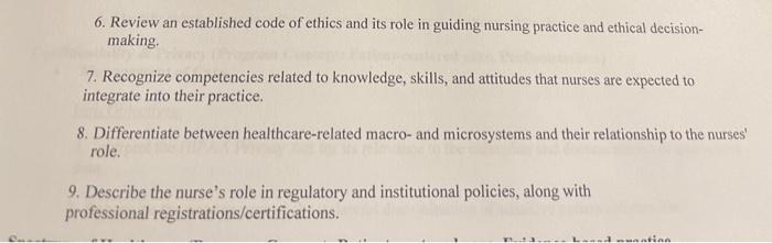6 Review An Established Code Of Ethics And Its Role In Guiding Nursing Practice And Ethical Decision Making 7 Recogni 1