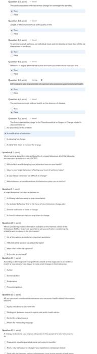 Question 13 1 Point A Strategy To Increase Your Chances Of Success In The Pursuit Of A New Behaviour Is To Frequently 1