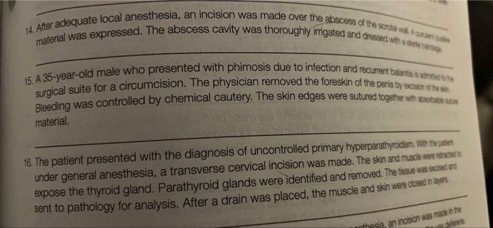14 After Adequate Local Anesthesia An Incision Was Made Over The Abscess Of The Sot Material Was Expressed The Absces 1