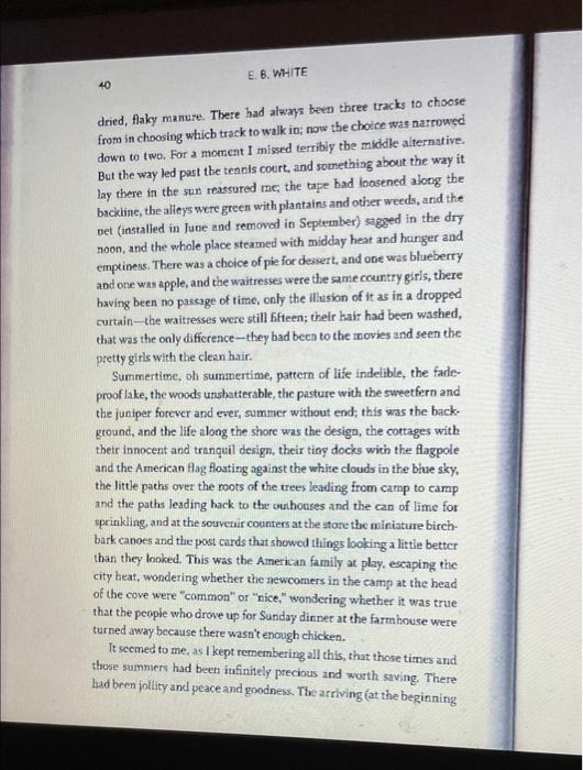 Read The Essay Once More To The Lake Written By E B White Click Here For A Copy Of The Essay Once More To The Lake 5