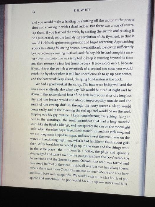 Read The Essay Once More To The Lake Written By E B White Click Here For A Copy Of The Essay Once More To The Lake 7
