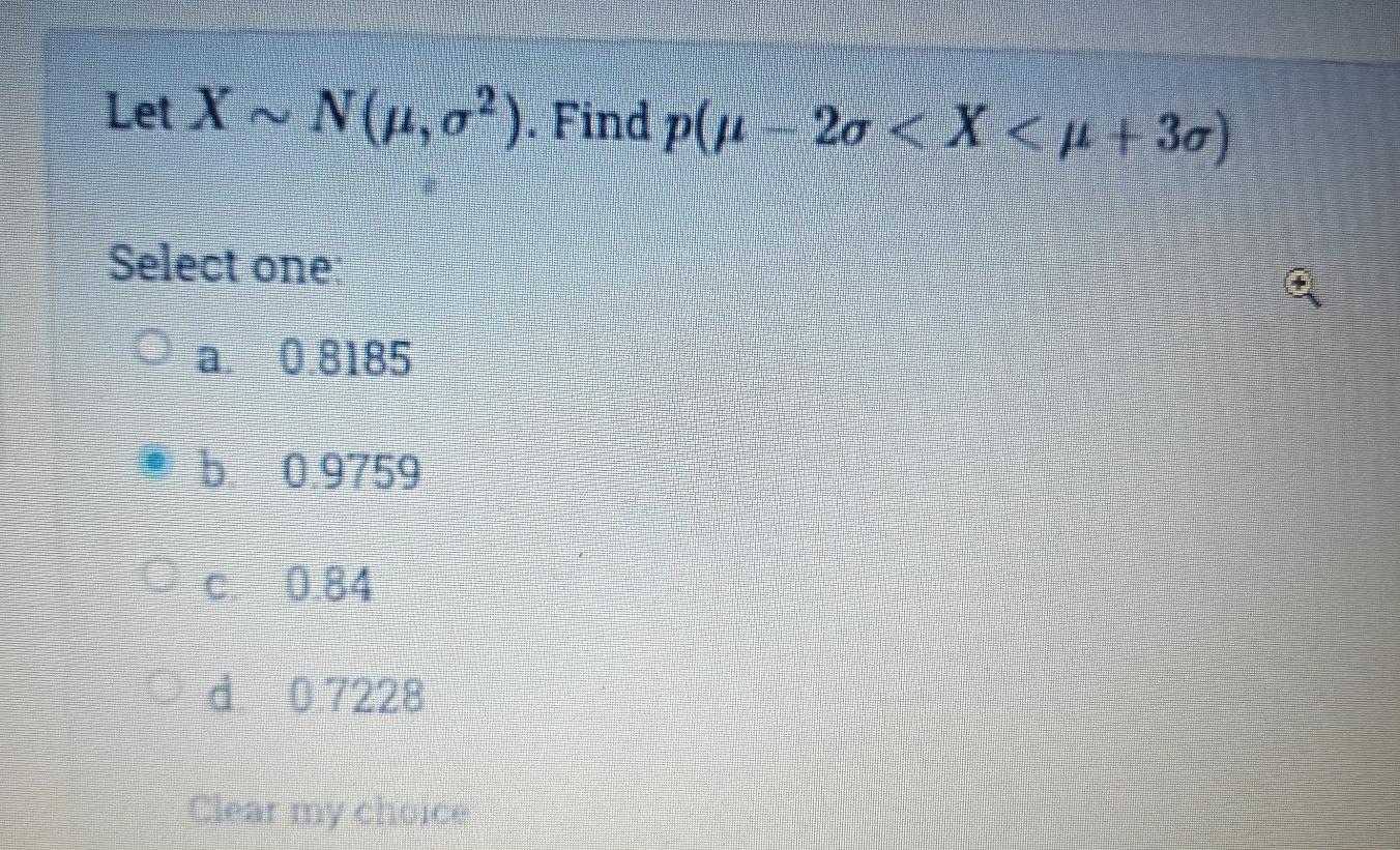 Let X N 1 6 Find Pl 20 1