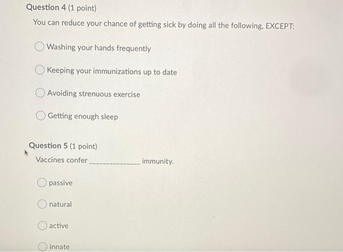 Question 1 1 Point Pathogens Can Enter The Body Through Penetration Of Skin By Inhalation Or By Ingestion True Fals 2