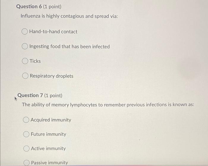 Question 1 1 Point Pathogens Can Enter The Body Through Penetration Of Skin By Inhalation Or By Ingestion True Fals 3