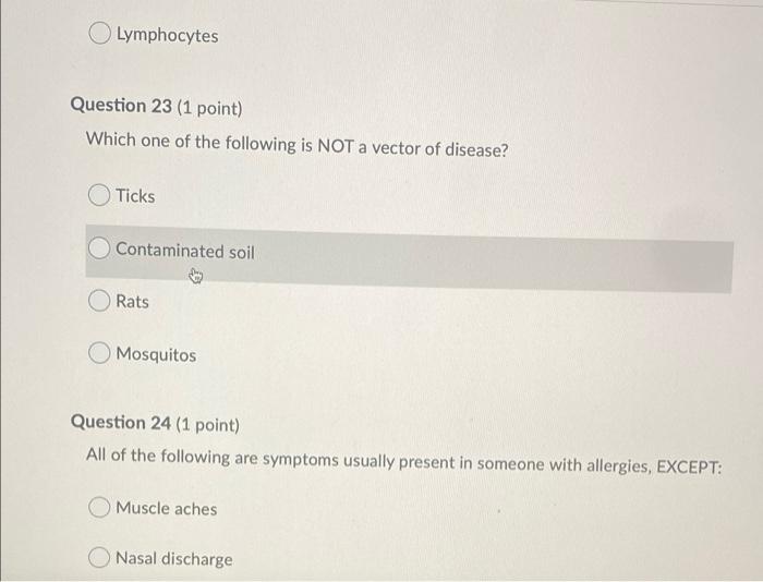 Question 14 1 Point Antibodies Have Complementary Surface Markers That Work With And Key Like A Lock Antigens T Cells 6