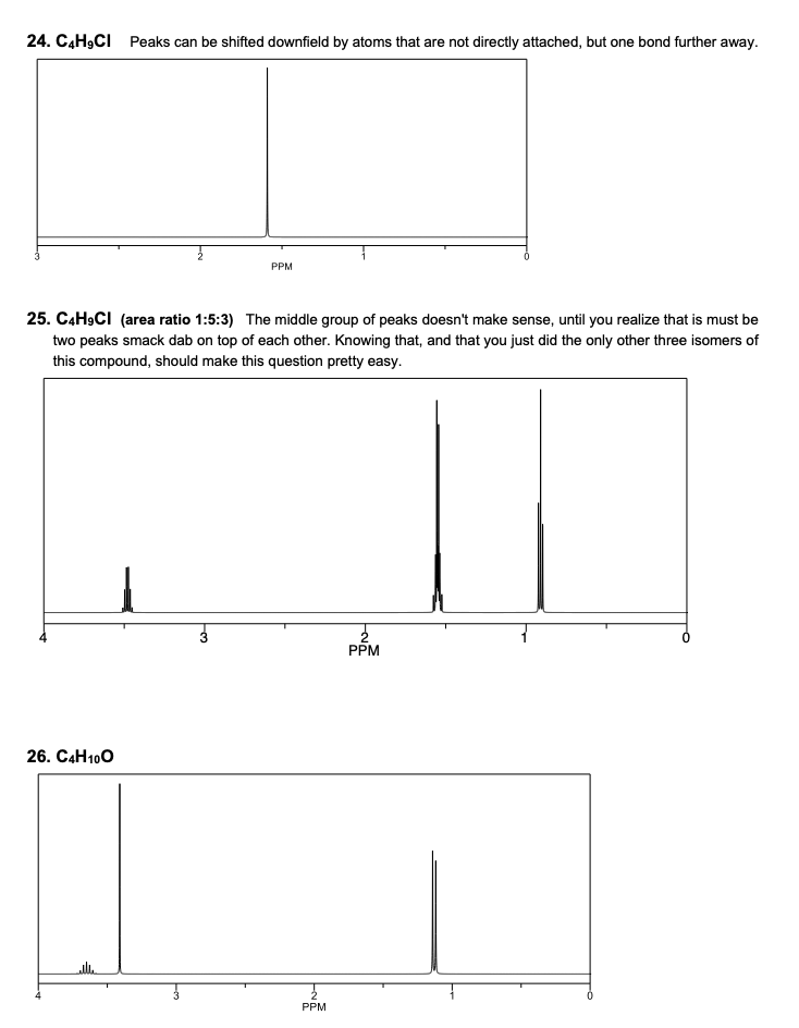 For The Following Problems Write A Structure Consistent With The Molecular Formula And 1h Nmr Spectrum Also Show The P 1