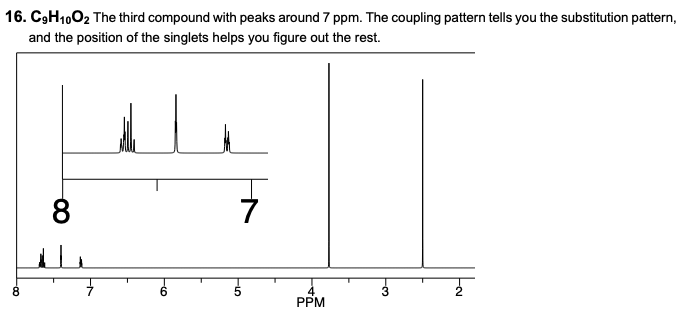 For The Following Problems Write A Structure Consistent With The Molecular Formula And 1h Nmr Spectrum Also Show The P 1
