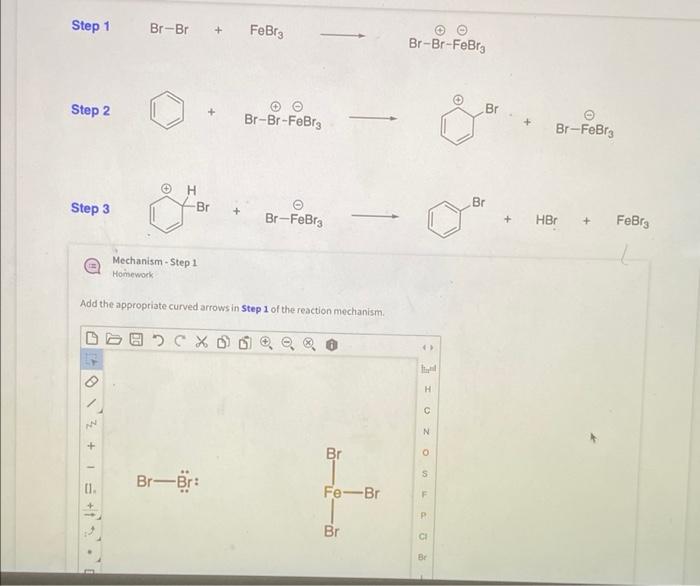 Step 1 Br Br Febrs Br Br Febrg Step 2 Br Br Br Febry Br Febry H Br Br Step 3 Br Febrs Hbr Febry Mechanism Step 1