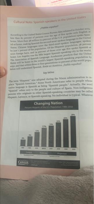 Cultural Note Spanish Speakers In The United States According To The Red Data And Scherm Una Than To Permet Of Per Has A 1