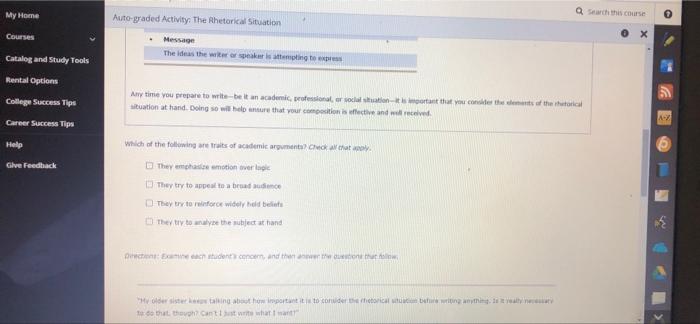Ne Auto Graded Activity The Rhetorical Situation 1 The Rhetorical Situation And Study Tools Rhetoric Is The Study Of H 2
