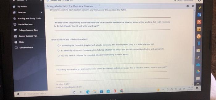 Ne Auto Graded Activity The Rhetorical Situation 1 The Rhetorical Situation And Study Tools Rhetoric Is The Study Of H 3